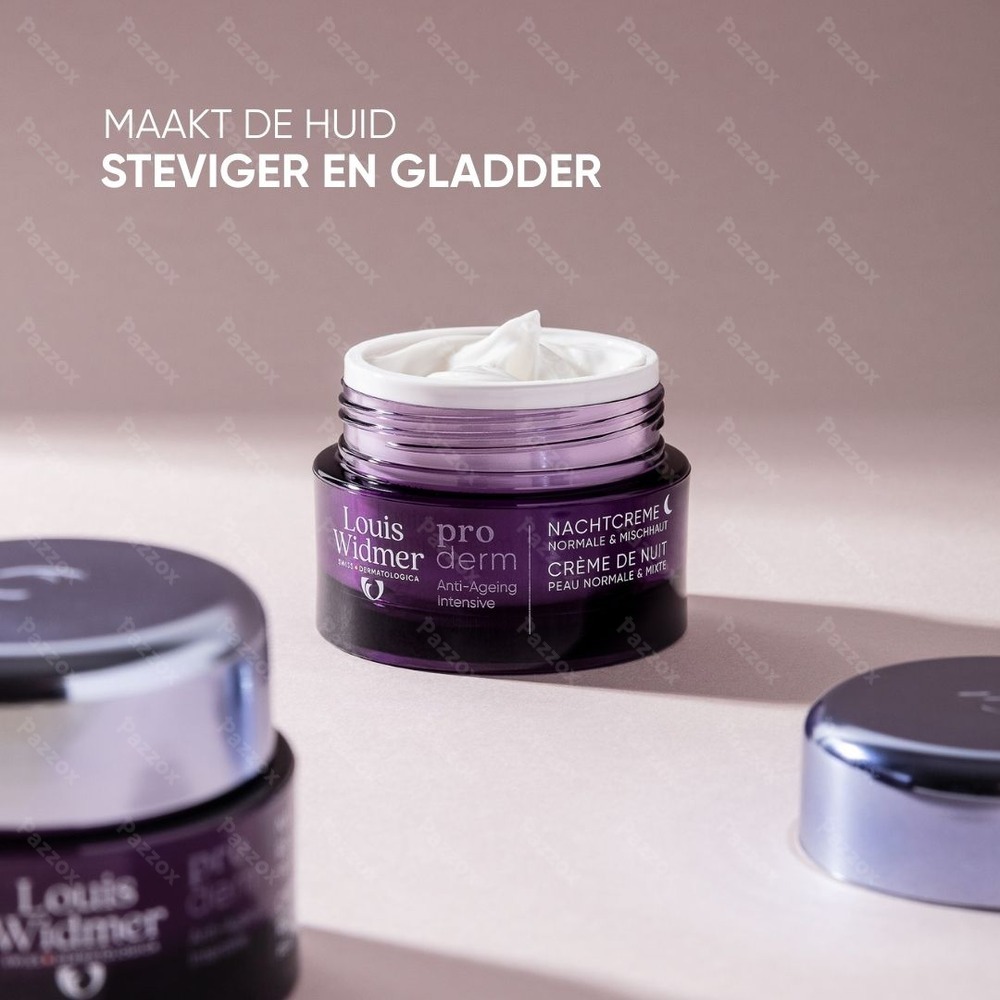 Louis Widmer Proderm Nachtcrème Zonder Parfum 50ml