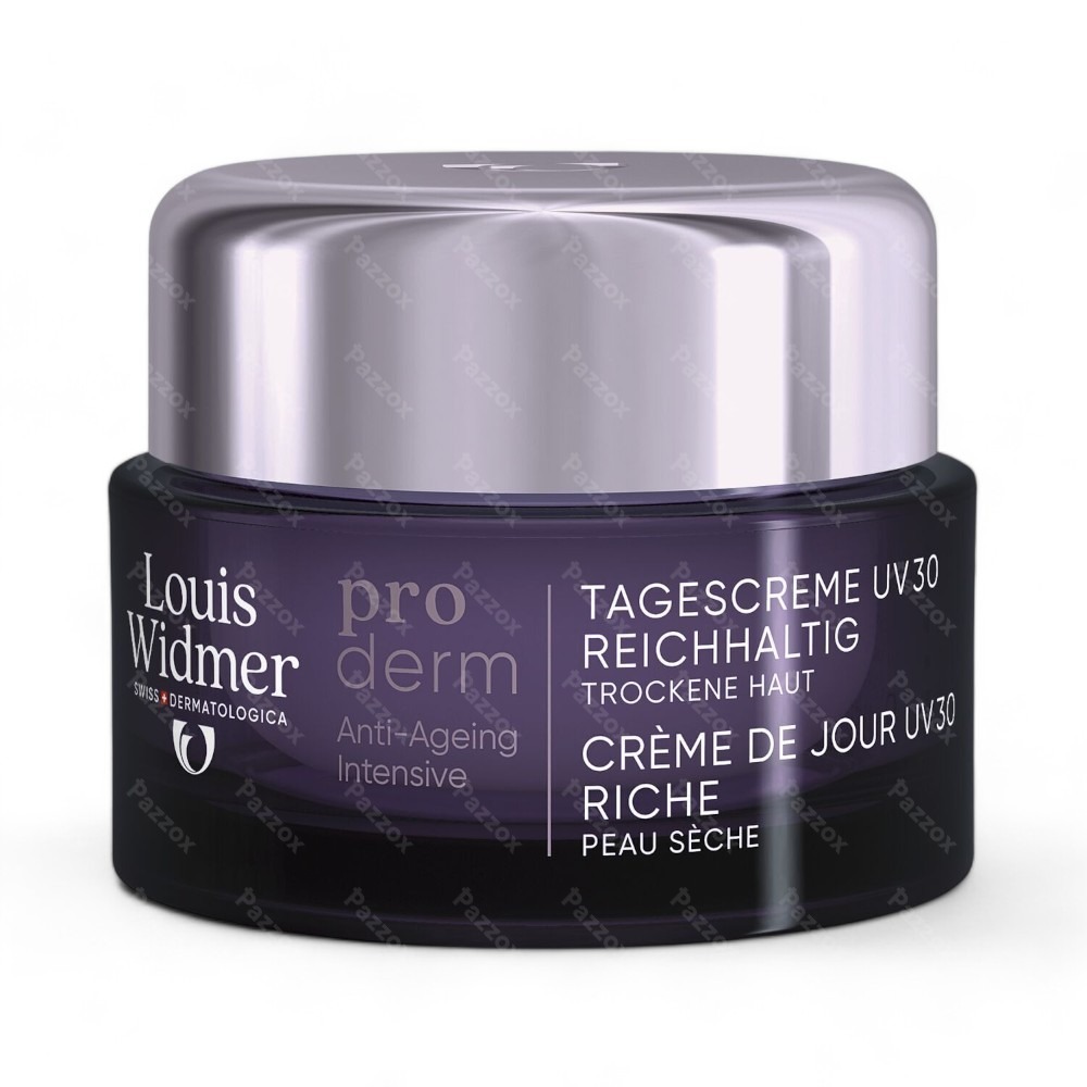 Louis Widmer Proderm Dagcrème UV30 Rijke Textuur Zonder Parfum 50ml