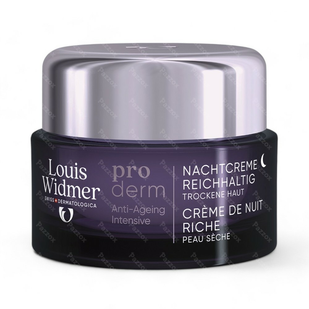 Louis Widmer Proderm Nachtcrème Rijke Textuur Met Parfum 50ml