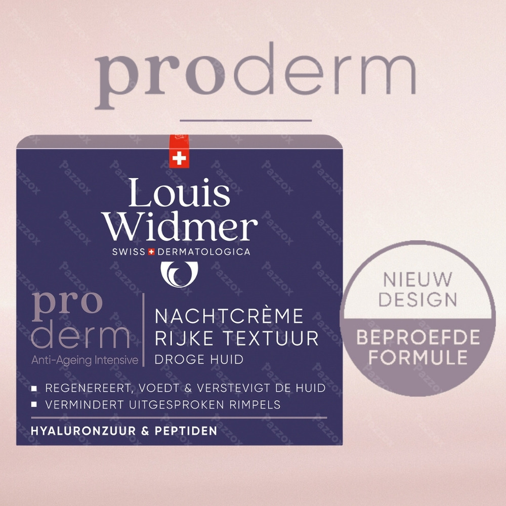 Louis Widmer Proderm Nachtcrème Rijke Textuur Met Parfum 50ml