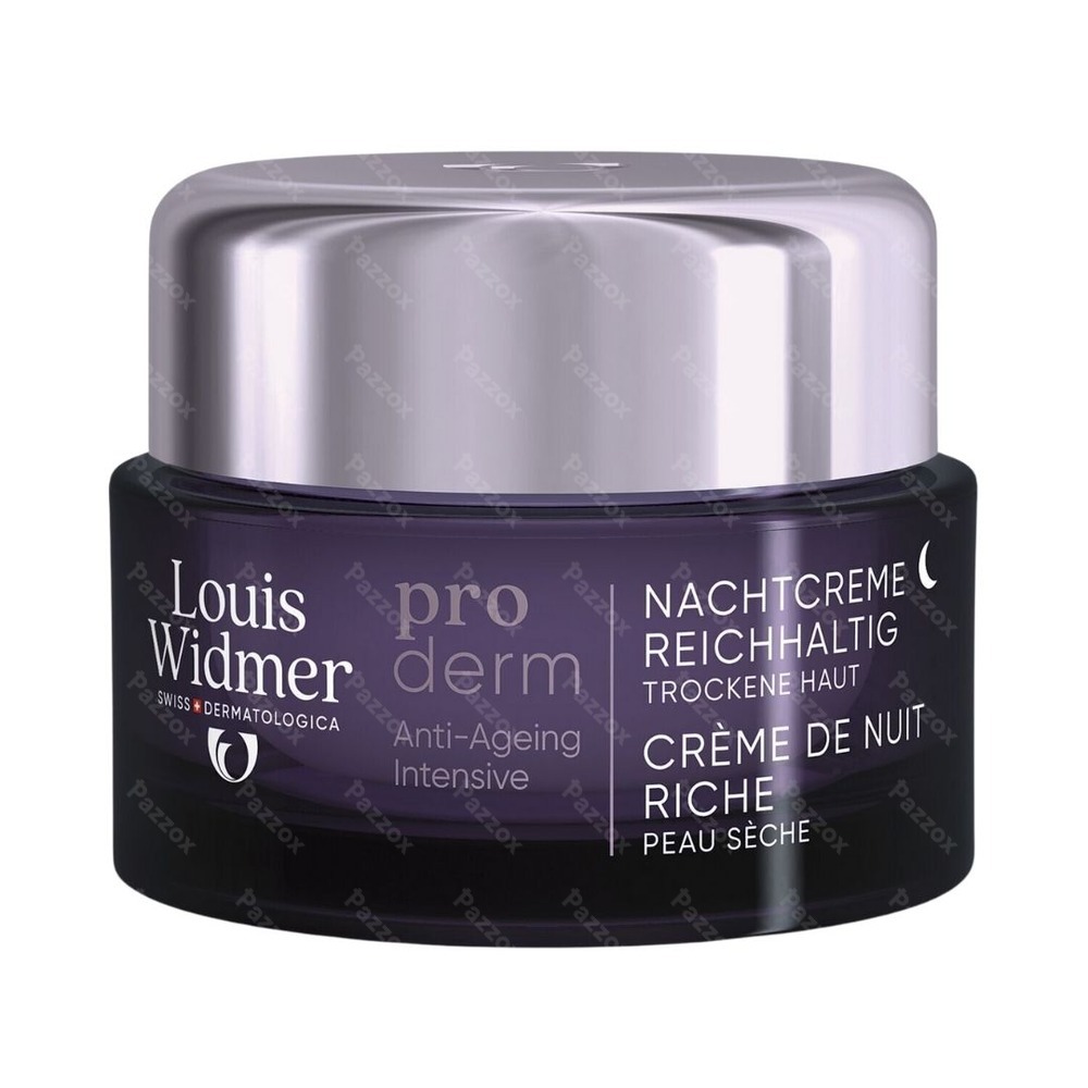 Louis Widmer Proderm Nachtcrème Rijke Textuur Met Parfum 50ml