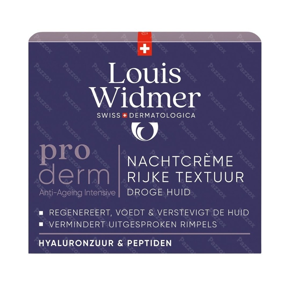 Louis Widmer Proderm Nachtcrème Rijke Textuur Met Parfum 50ml