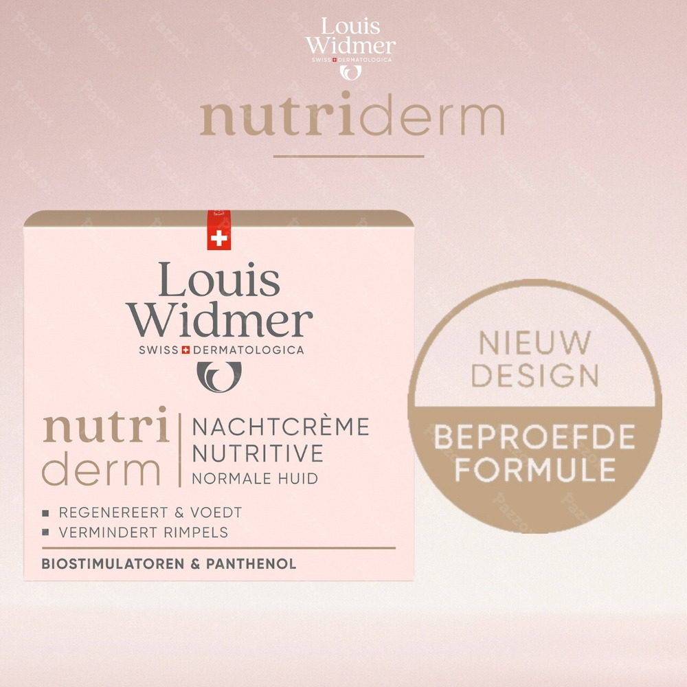 Louis Widmer Nutriderm Voedende Nachtcrème Geparfumeerd 50ml