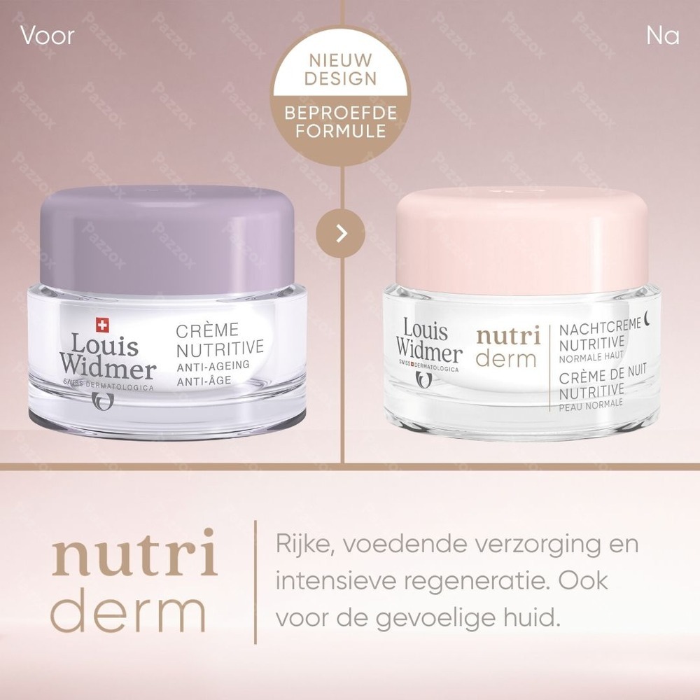 Louis Widmer Nutriderm Voedende Nachtcrème Geparfumeerd 50ml