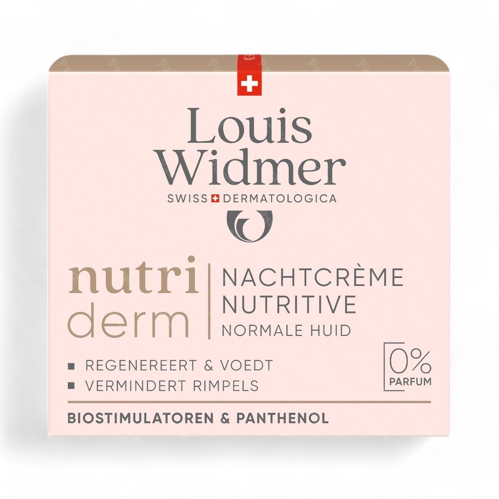 Louis Widmer Nutriderm Nutritive Nachtcrème Zonder Parfum 50ml