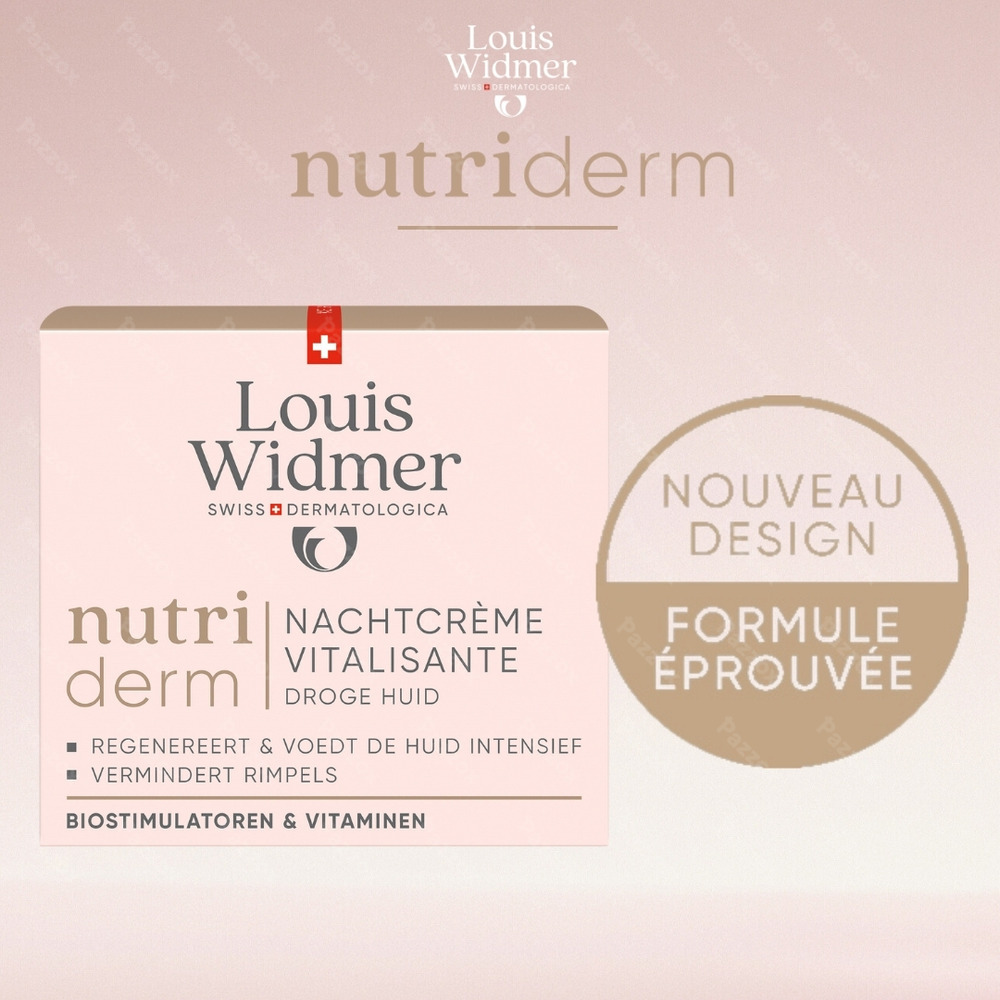 Louis Widmer Nutriderm Crème Vitalisante 50ml Parfumé