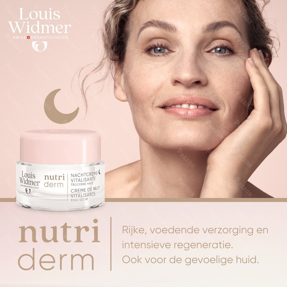 Louis Widmer Nutriderm Vitaliserende Nachtcrème Geparfumeerd 50ml
