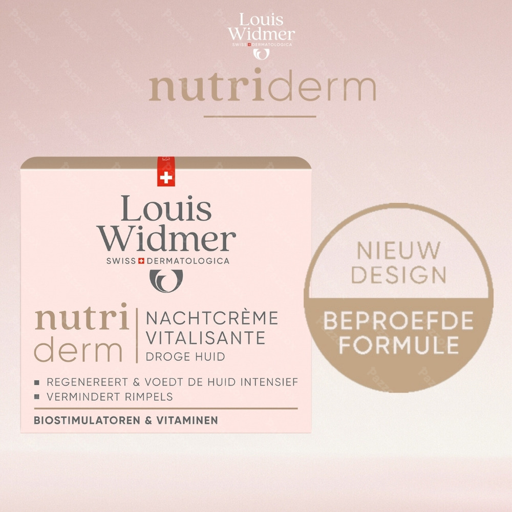Louis Widmer Nutriderm Vitaliserende Nachtcrème Geparfumeerd 50ml