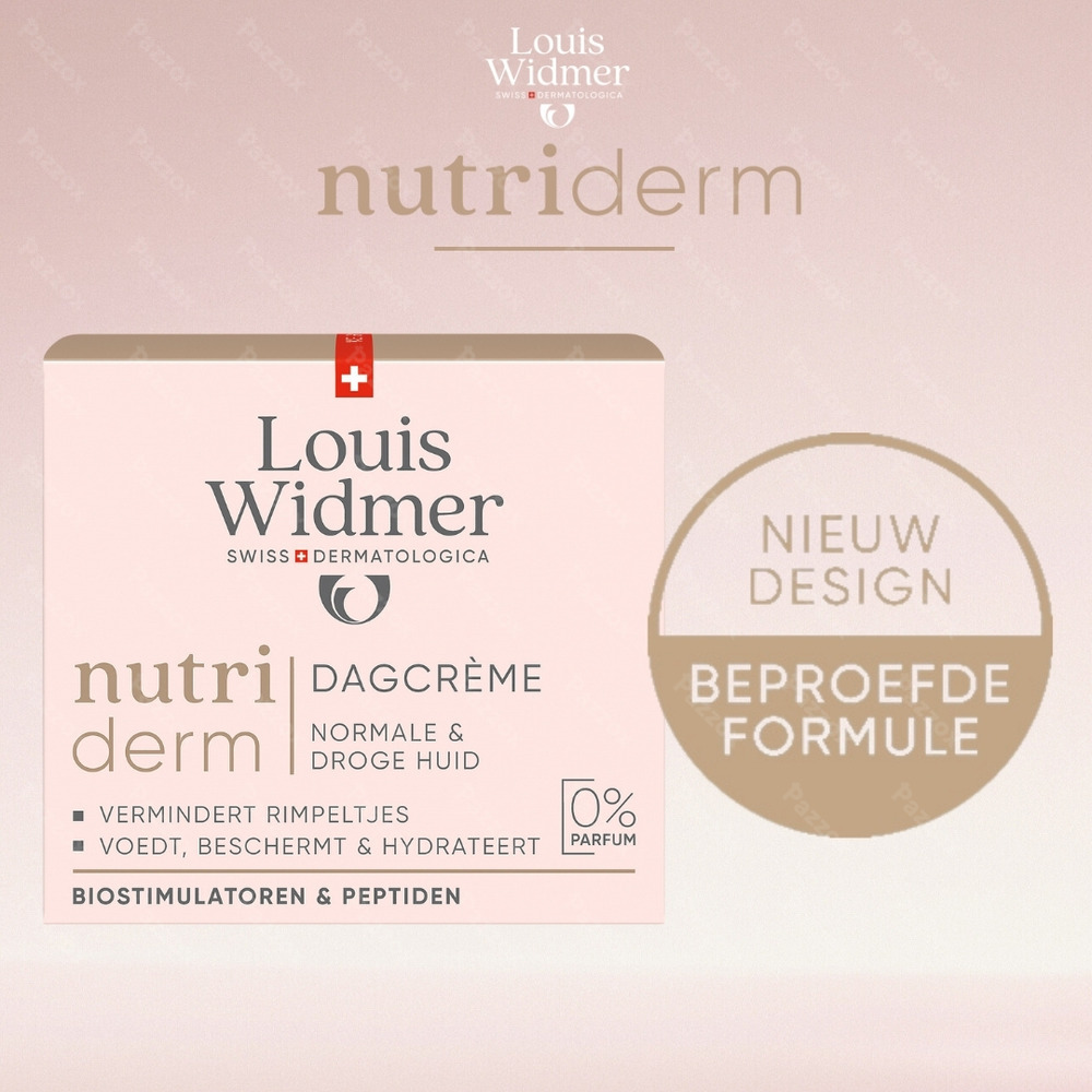 Louis Widmer Nutriderm Anti-ageing Dagcrème Zonder Parfum 50ml