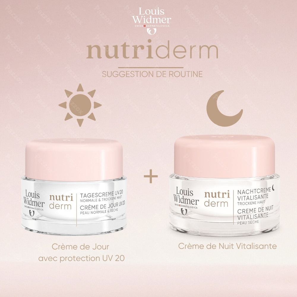 Louis Widmer Nutriderm Crème de Jour UV 20 Avec Parfum 50ml