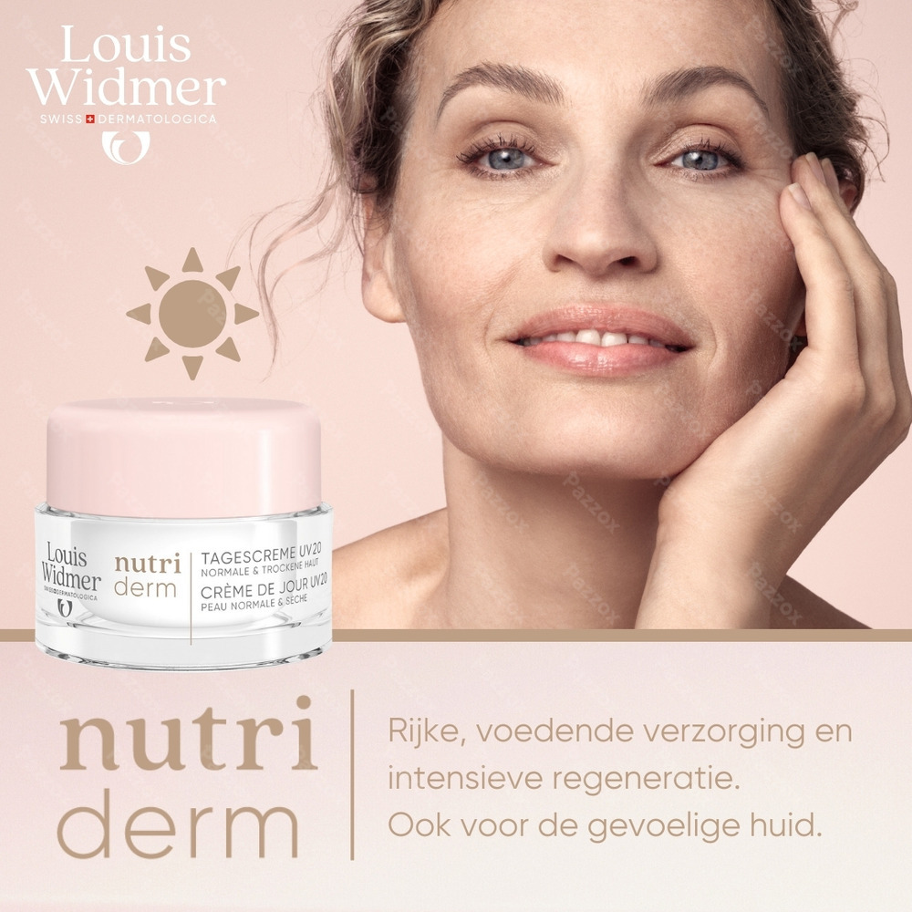 Louis Widmer Nutriderm Dagcrème Uv 20 Met Parfum 50ml