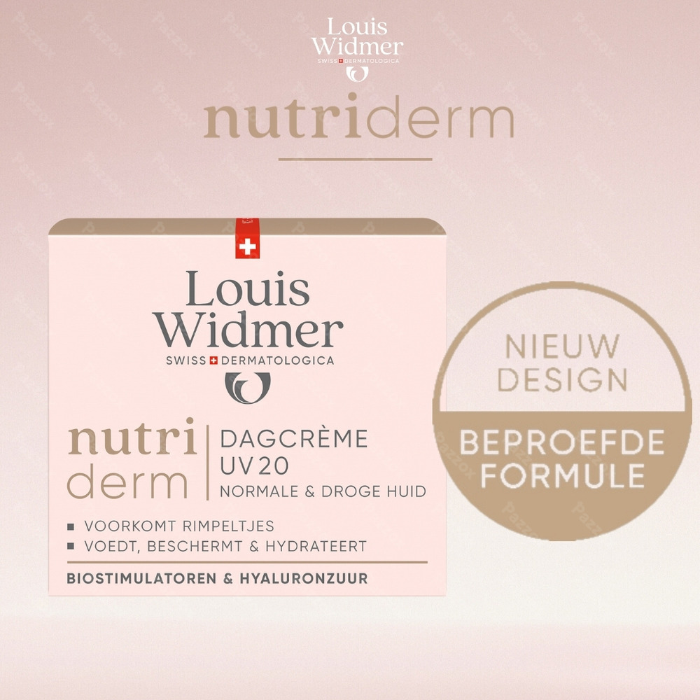 Louis Widmer Nutriderm Dagcrème Uv 20 Met Parfum 50ml