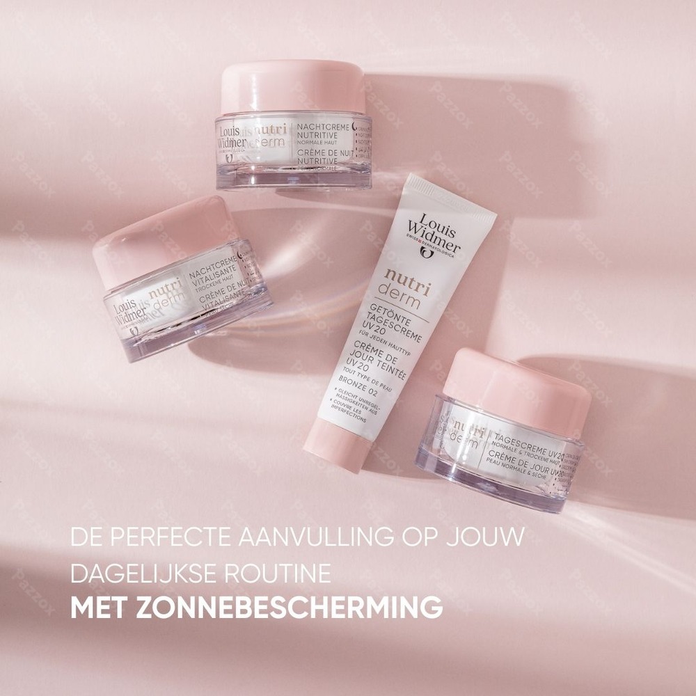 Louis Widmer Nutriderm Dagcrème Uv 20 Zonder Parfum 50ml
