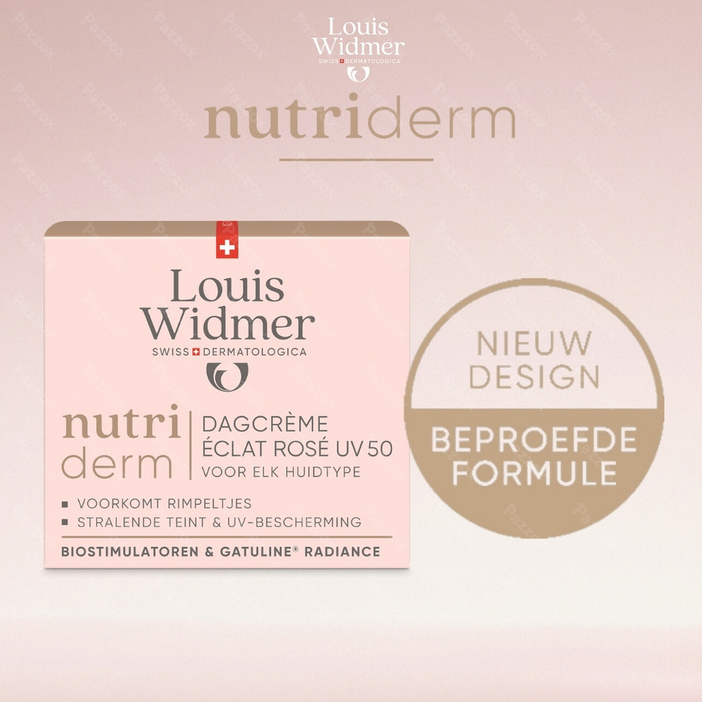 Louis Widmer Nutriderm Dagcrème Éclat Rosé Uv 50 met Parfum50ml