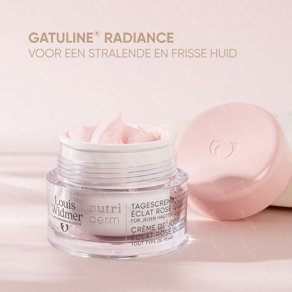 Louis Widmer Nutriderm Dagcrème Éclat Rosé Uv 50 Zonder Parfum 50ml