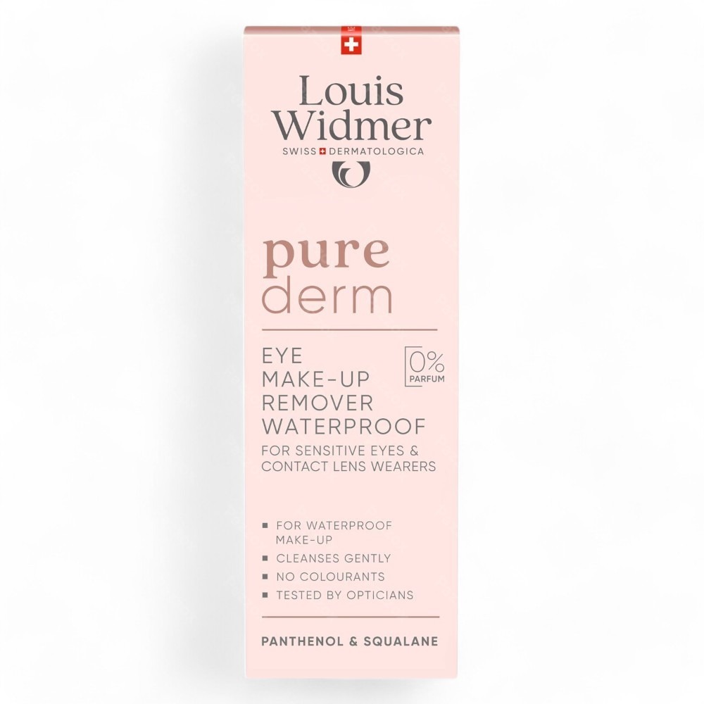 Louis Widmer Purederm Oogmake-up Remover Waterproof Zonder Parfum 100ml