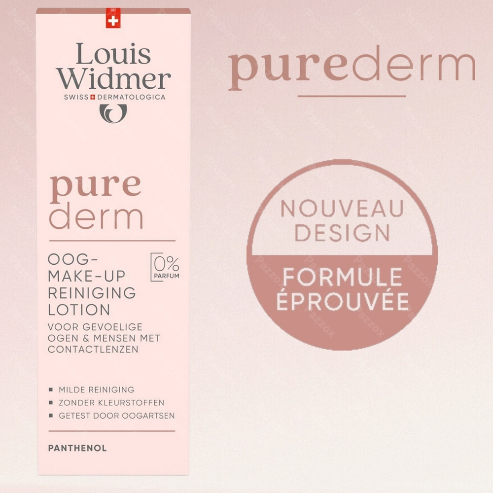 Louis Widmer Purederm Demaquillant Yeux Sans Parfum 100ml 