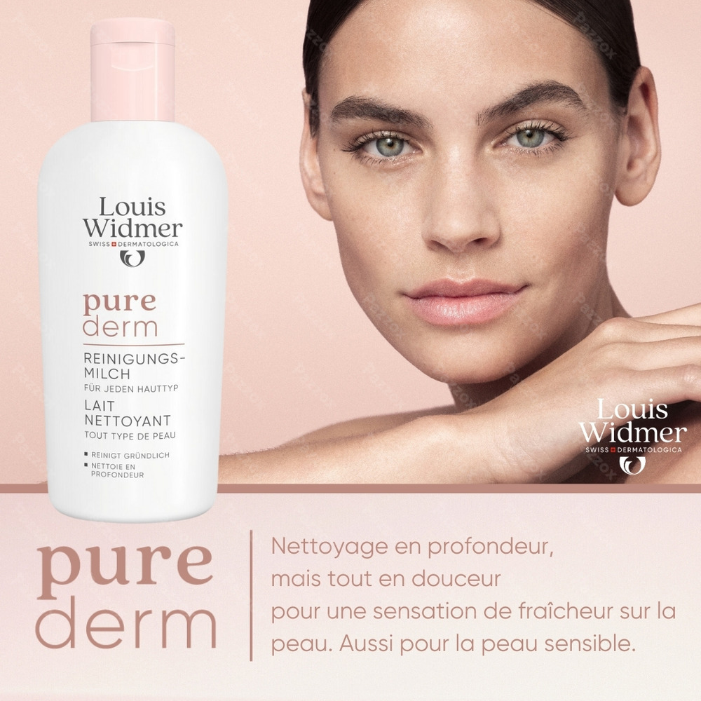 Louis Widmer Purederm Lait Nettoyant Avec Parfum 200ml