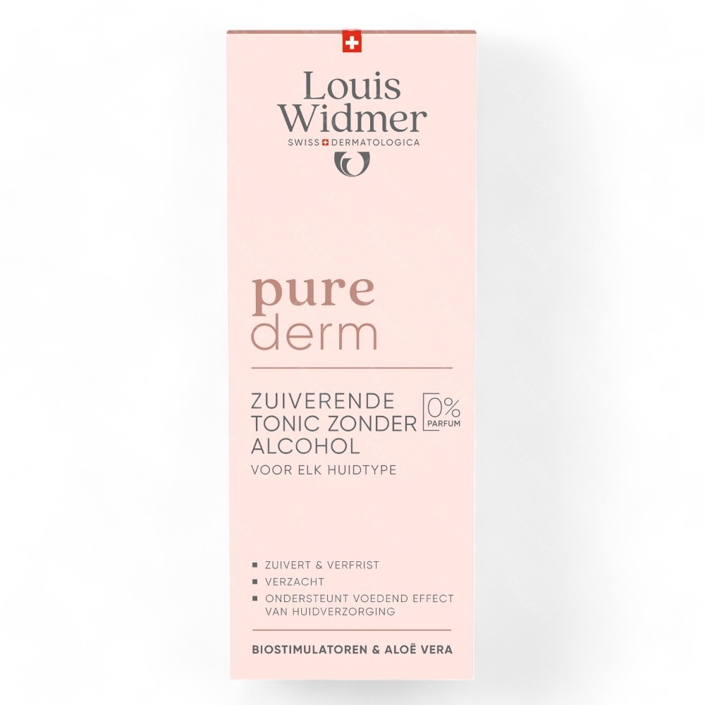 Louis Widmer Purederm Zuiverende Tonic Zonder Alcohol Zonder Parfum 200ml