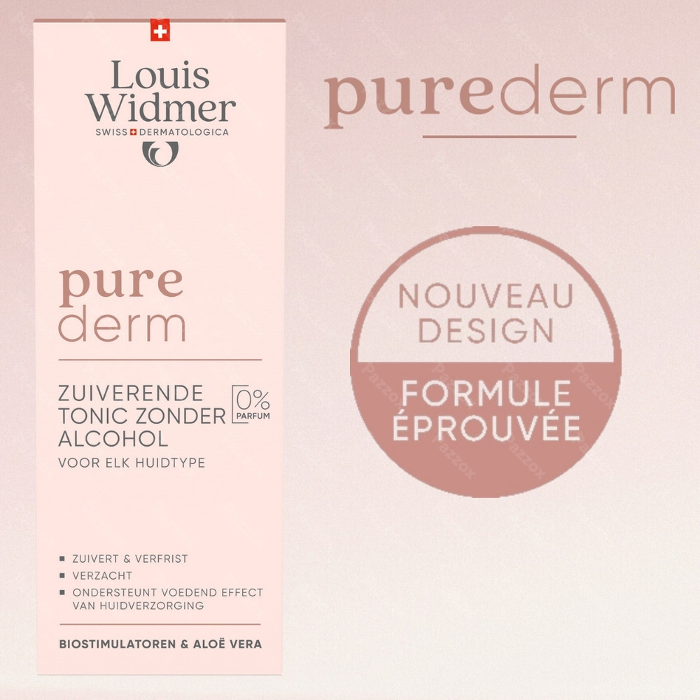 Louis Widmer Purederm Tonique Purifiante Sans Alcool Sans Parfum 200ml