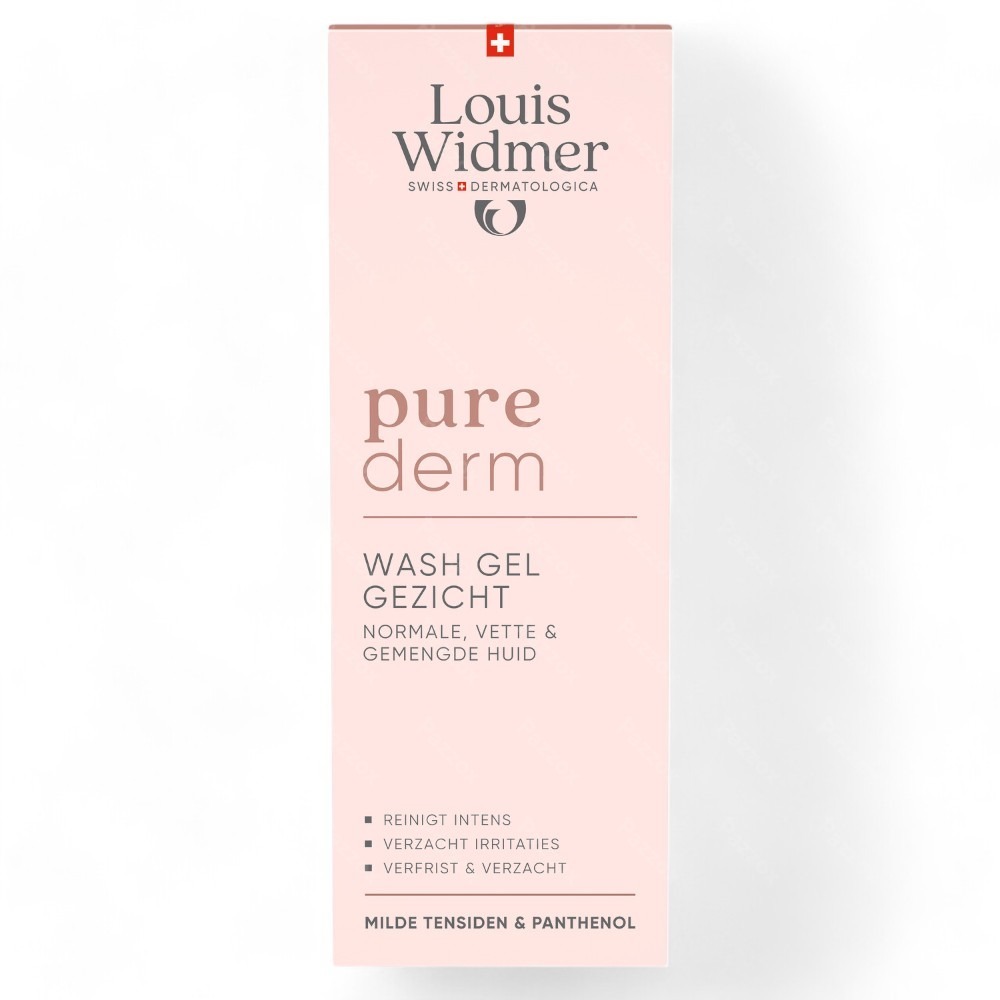 Louis Widmer Purederm Gel Nettoyant Visage avec Parfum 125ml