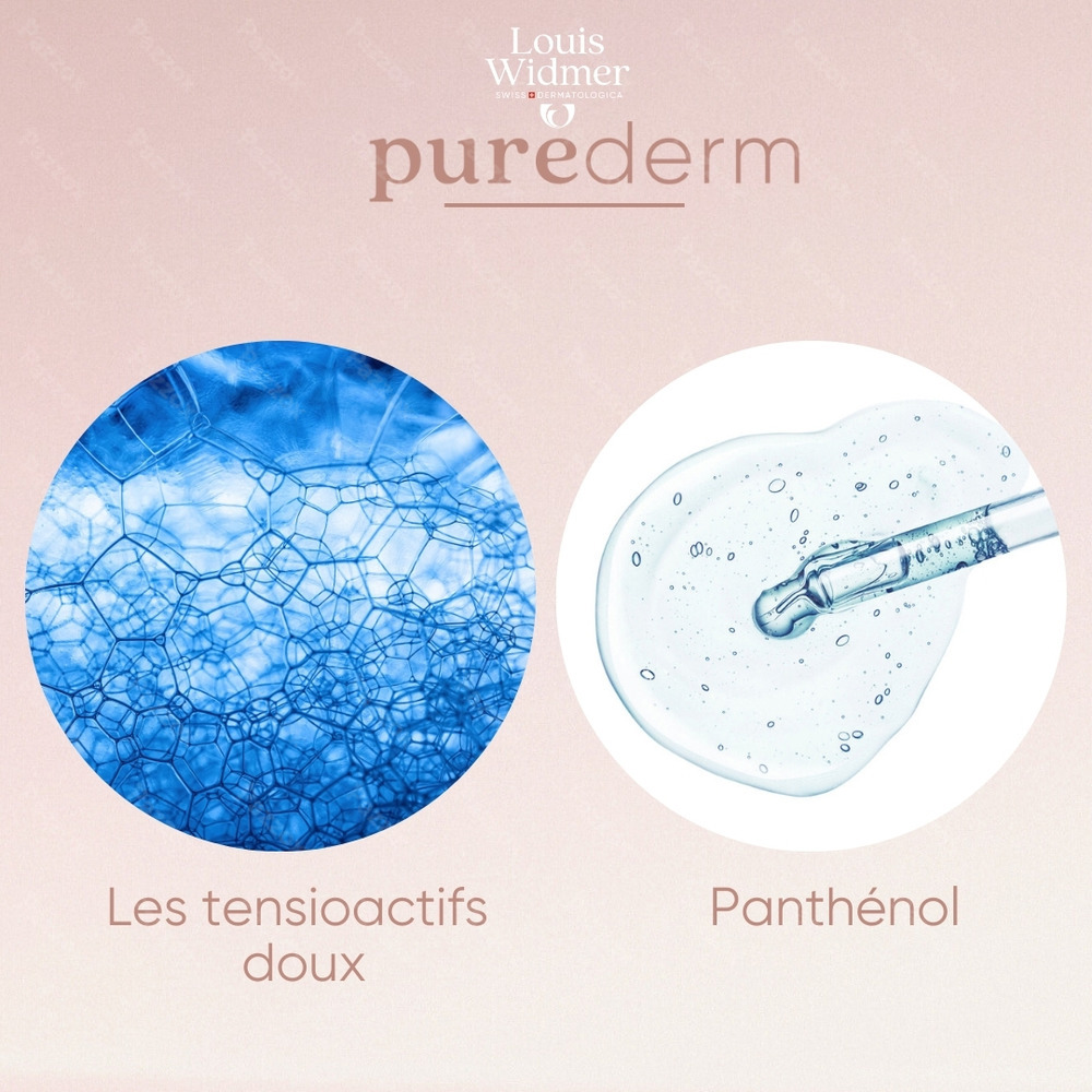Louis Widmer Purederm Gel Nettoyant Visage Sans Parfum 125ml