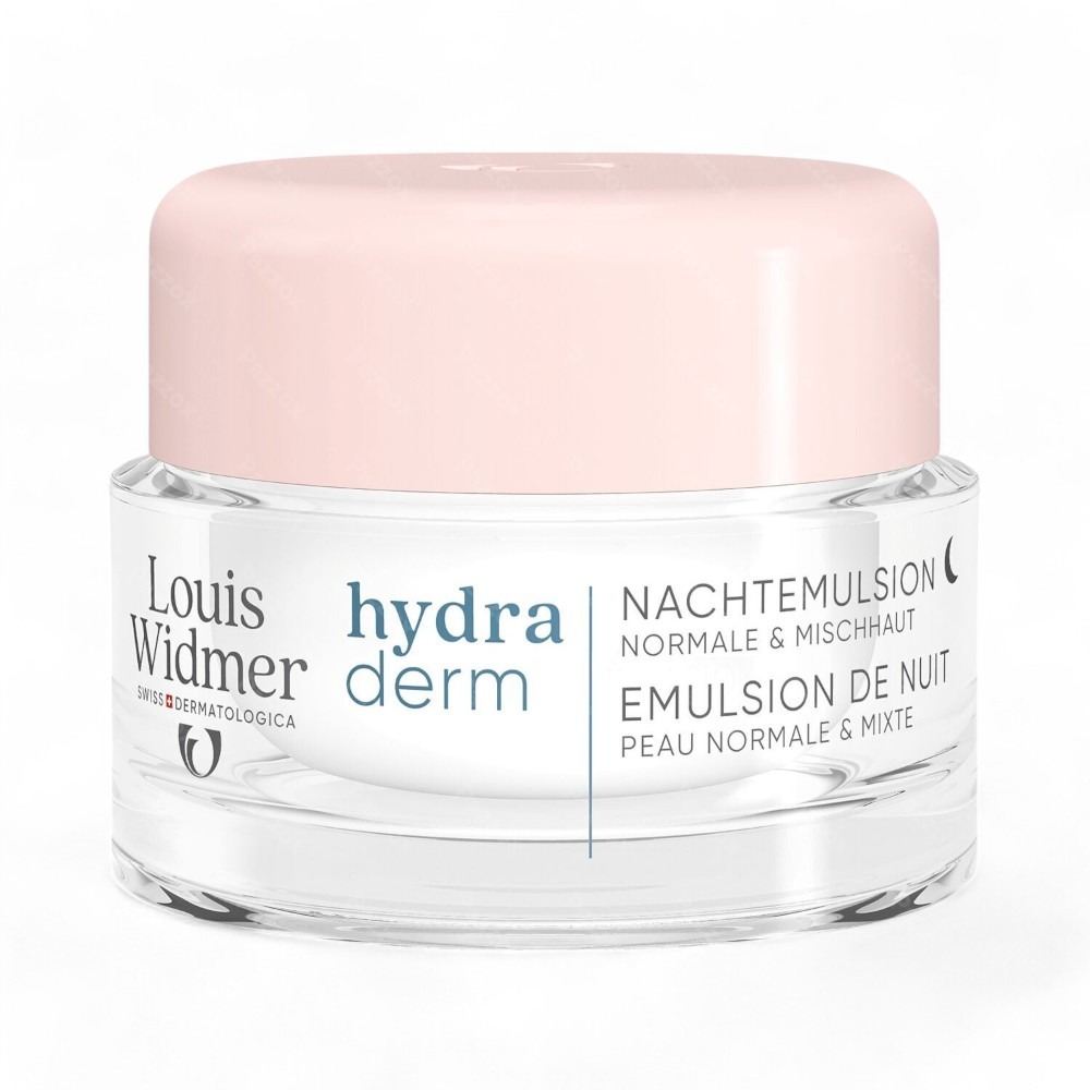 Louis Widmer Hydraderm Nachtemulsie Met Parfum 50ml