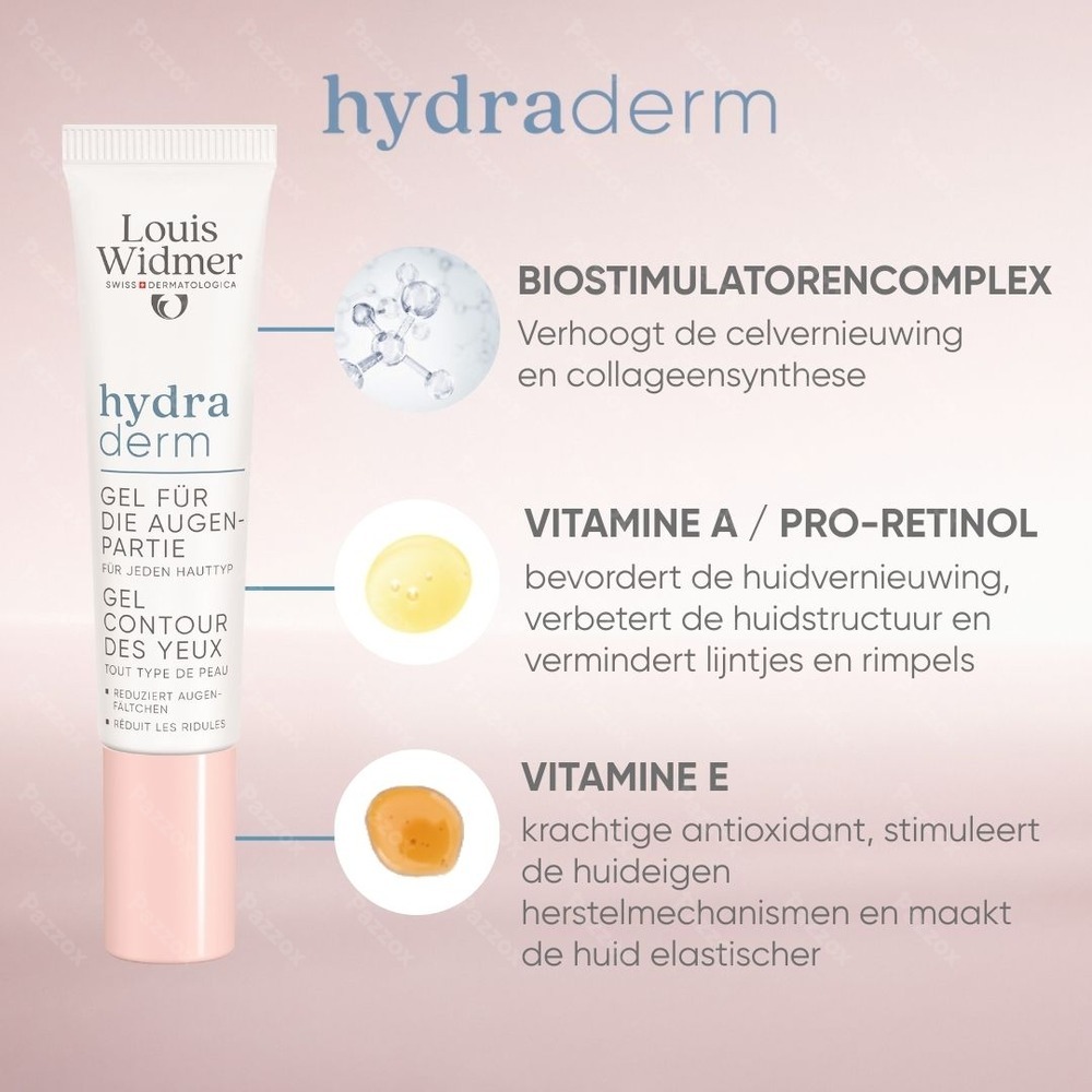 Louis Widmer Hydraderm Oogomtrekgel Met Parfum15ml