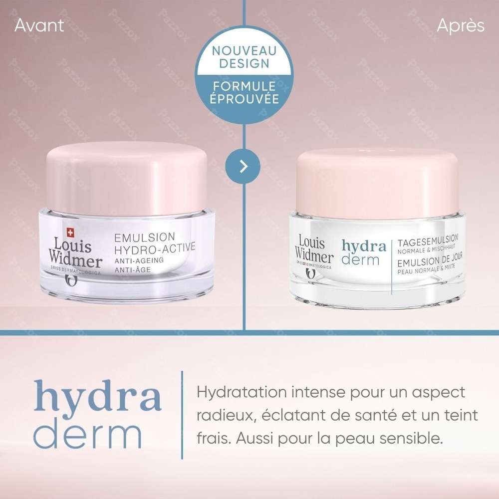 Louis Widmer Hydraderm Émulsion de Jour avec Parfum 50ml