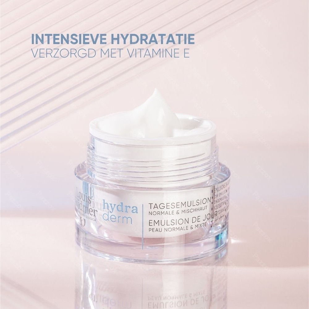 Louis Widmer Hydraderm Dagemulsie Zonder Parfum 50ml