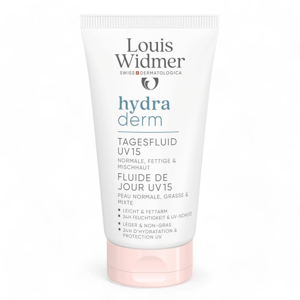 Louis Widmer Hydraderm Fluide de Jour UV 15 Sans Parfum 50ml