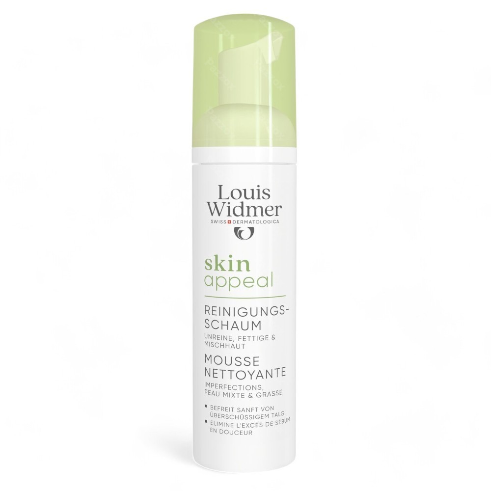 Louis Widmer SkinAppeal Reinigende Mousse Onzuivere Huid Zonder Parfum 150ml