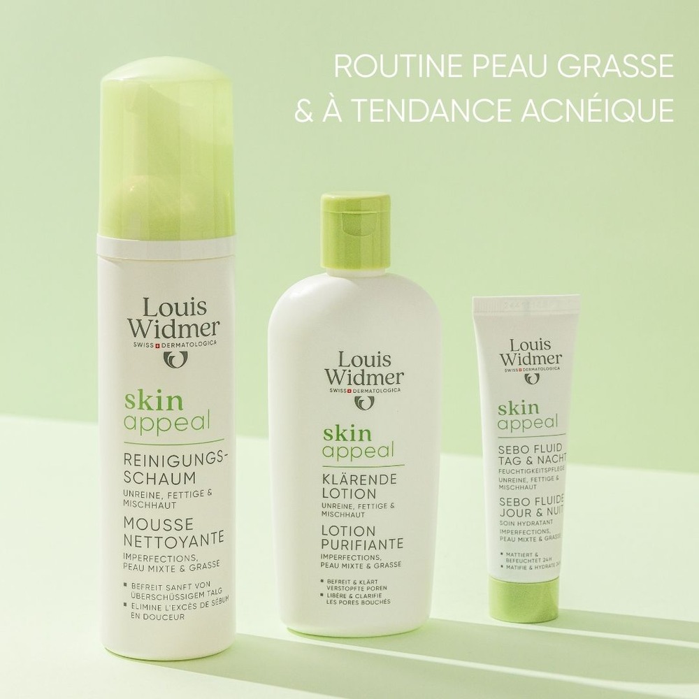 Louis Widmer SkinAppeal Mousse Nettoyante Peau Impure Sans Parfum 150ml