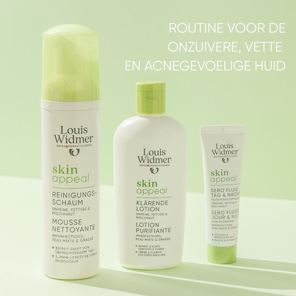 Louis Widmer SkinAppeal Reinigende Mousse Onzuivere Huid Zonder Parfum 150ml