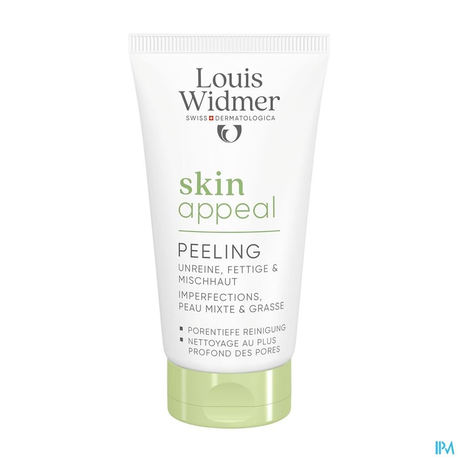 Louis Widmer Skinappeal Peeling Zonder Parfum 50ml
