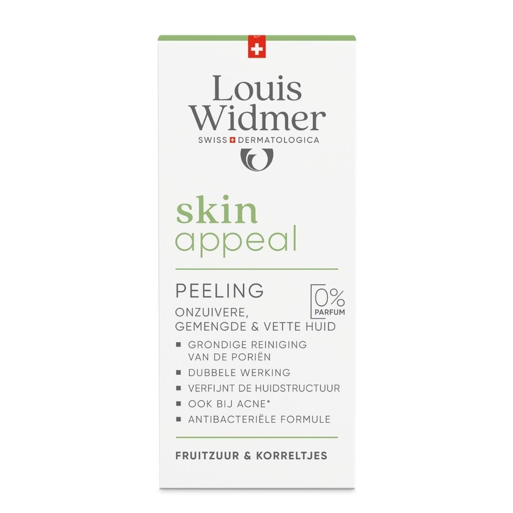 Louis Widmer Skinappeal Peeling Zonder Parfum 50ml