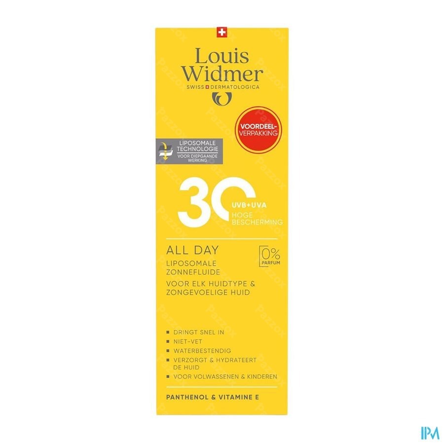 Louis Widmer Suncare All Day 30 Value Pack Zonder Parfum 200ml
