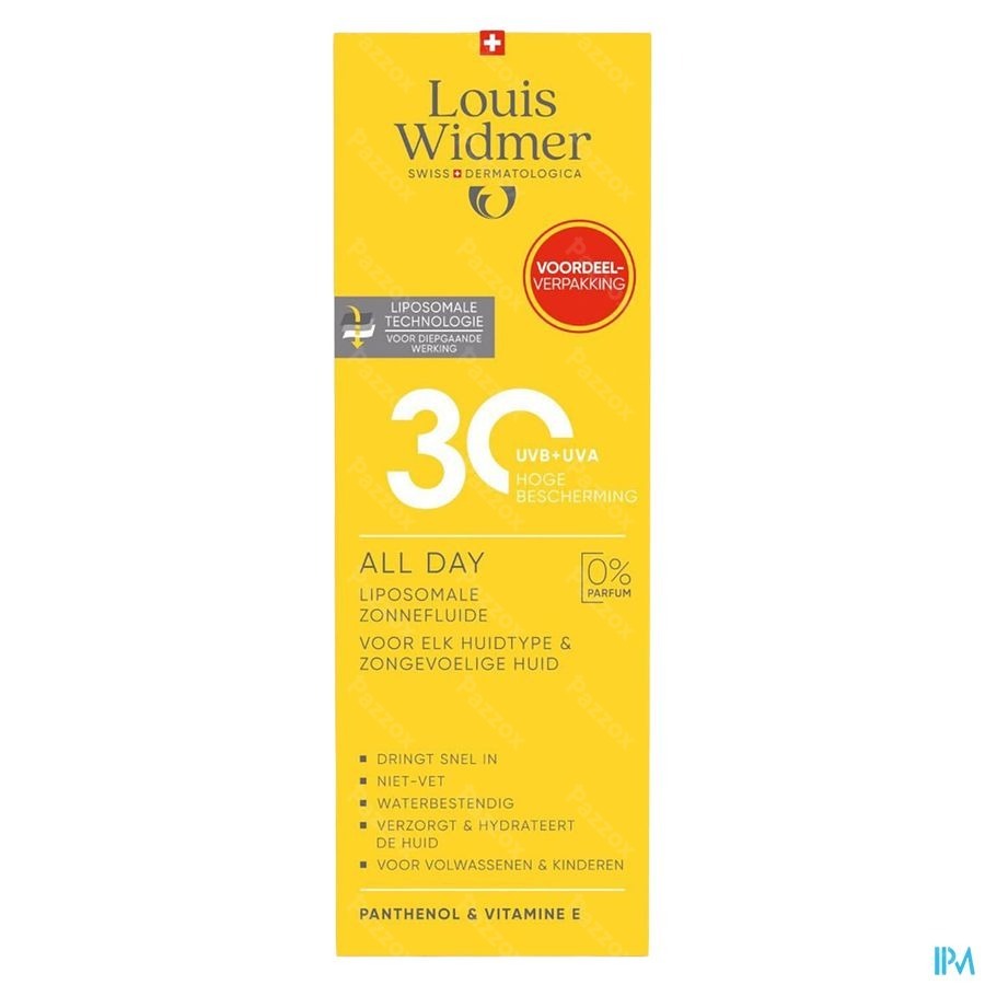 Louis Widmer Suncare All Day 30 Value Pack Zonder Parfum 200ml