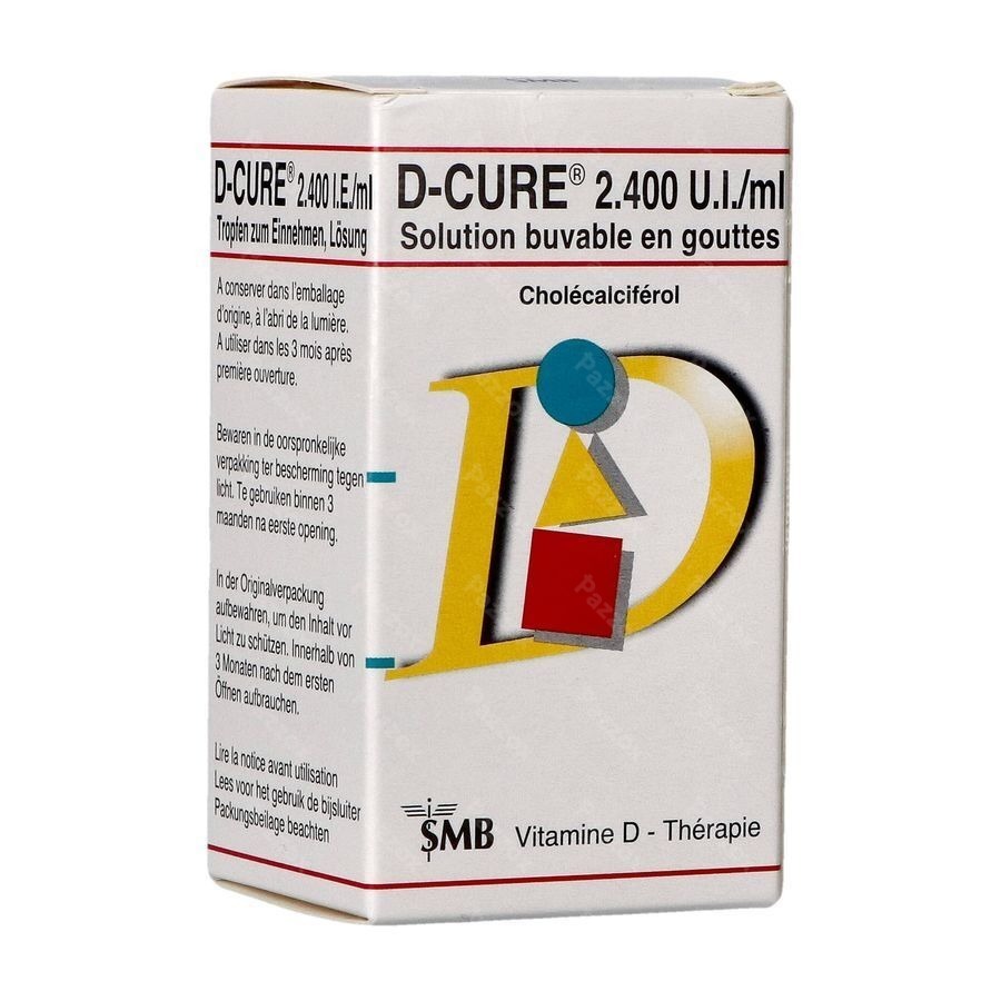 D-Cure 2.400 U.I Vitamine D Gouttes 10ml
