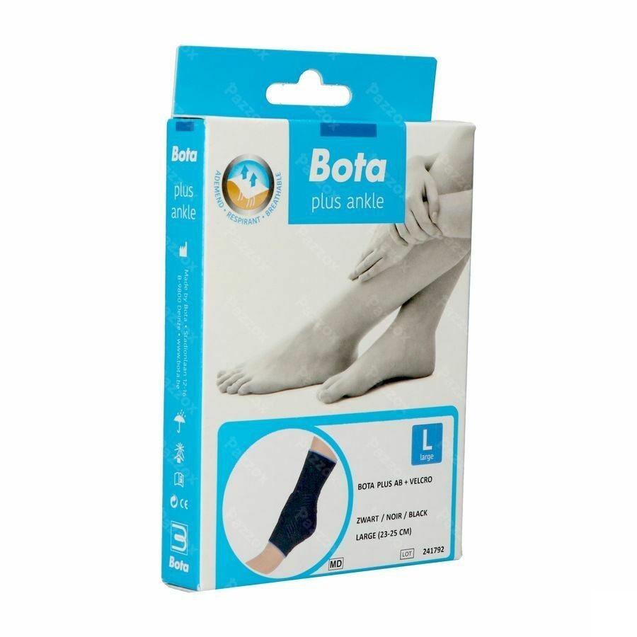 Bota Plus Chevillere+velcro Noir l 23-25cm