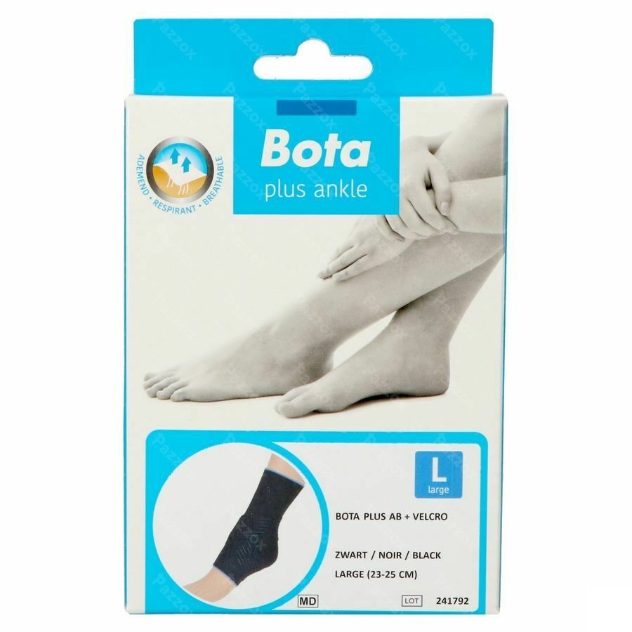 Bota Plus Chevillere+velcro Noir l 23-25cm