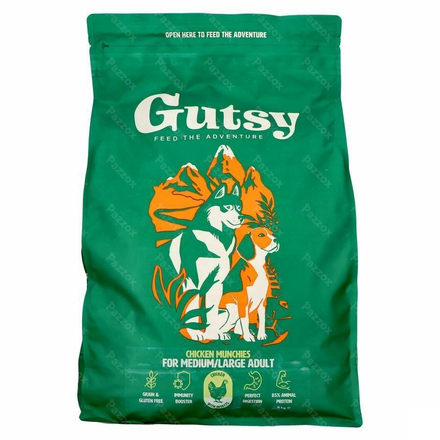 Gutsy Chicken Munchies Medium&large Adult 6kg