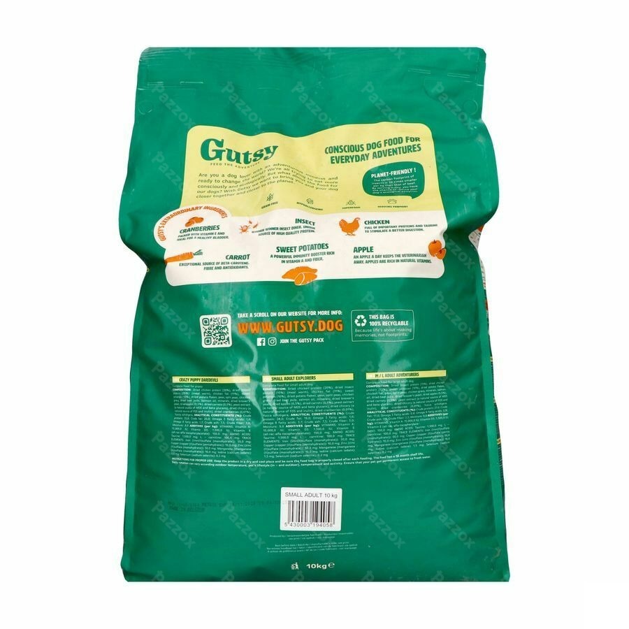 Gutsy Chicken Munchies Small Adult 10kg