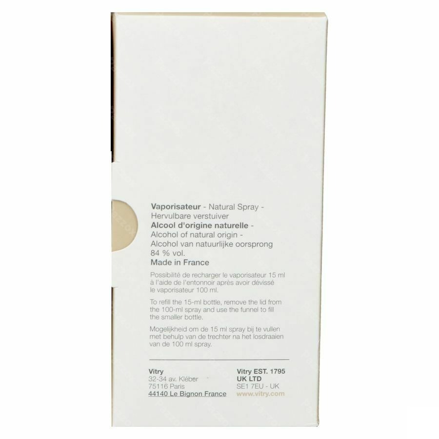 Vitry Eau De Toilette Blanc Organdi 100ml