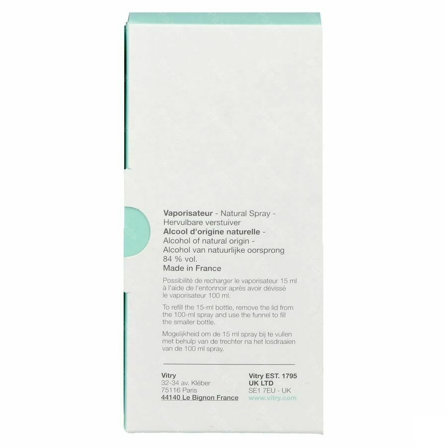 Vitry Eau De Toilette Vert Celadon 100ml