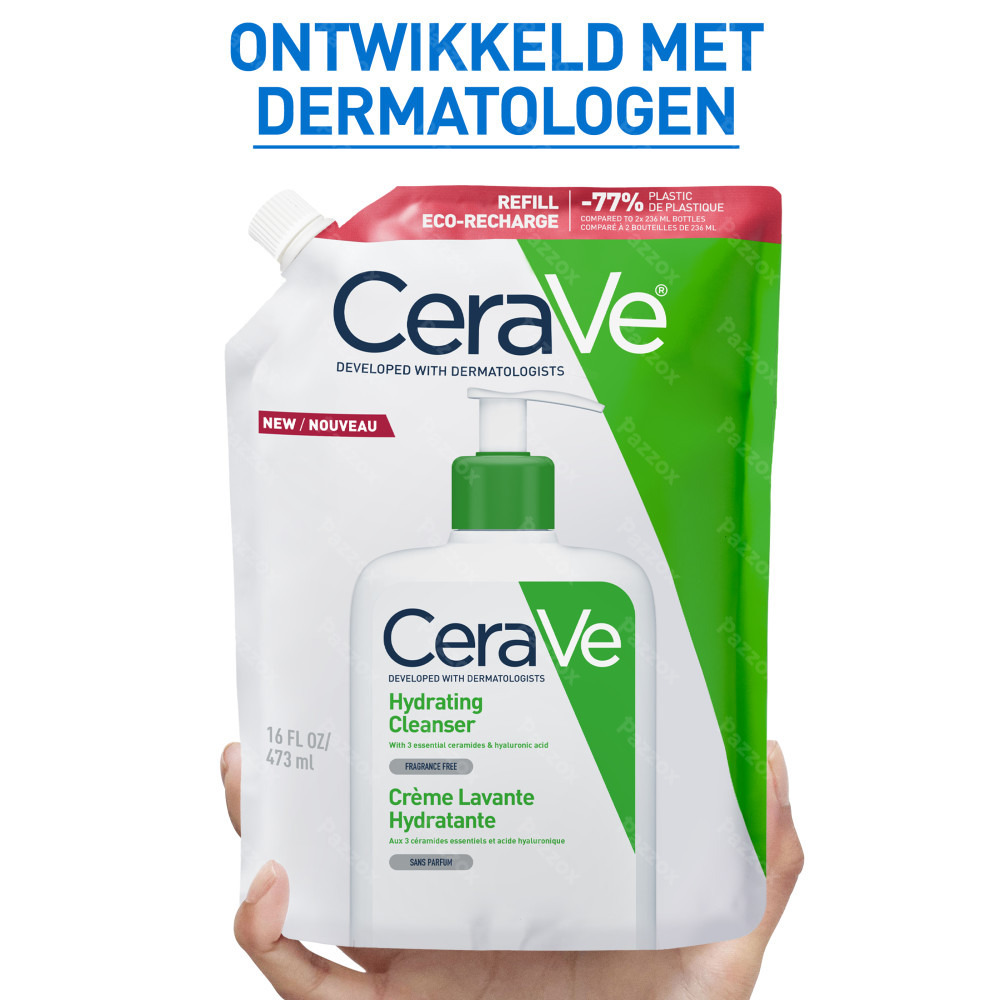 CeraVe Hydraterende Reinigingscrème Navulling voor de Normale tot Droge Huid 473ml