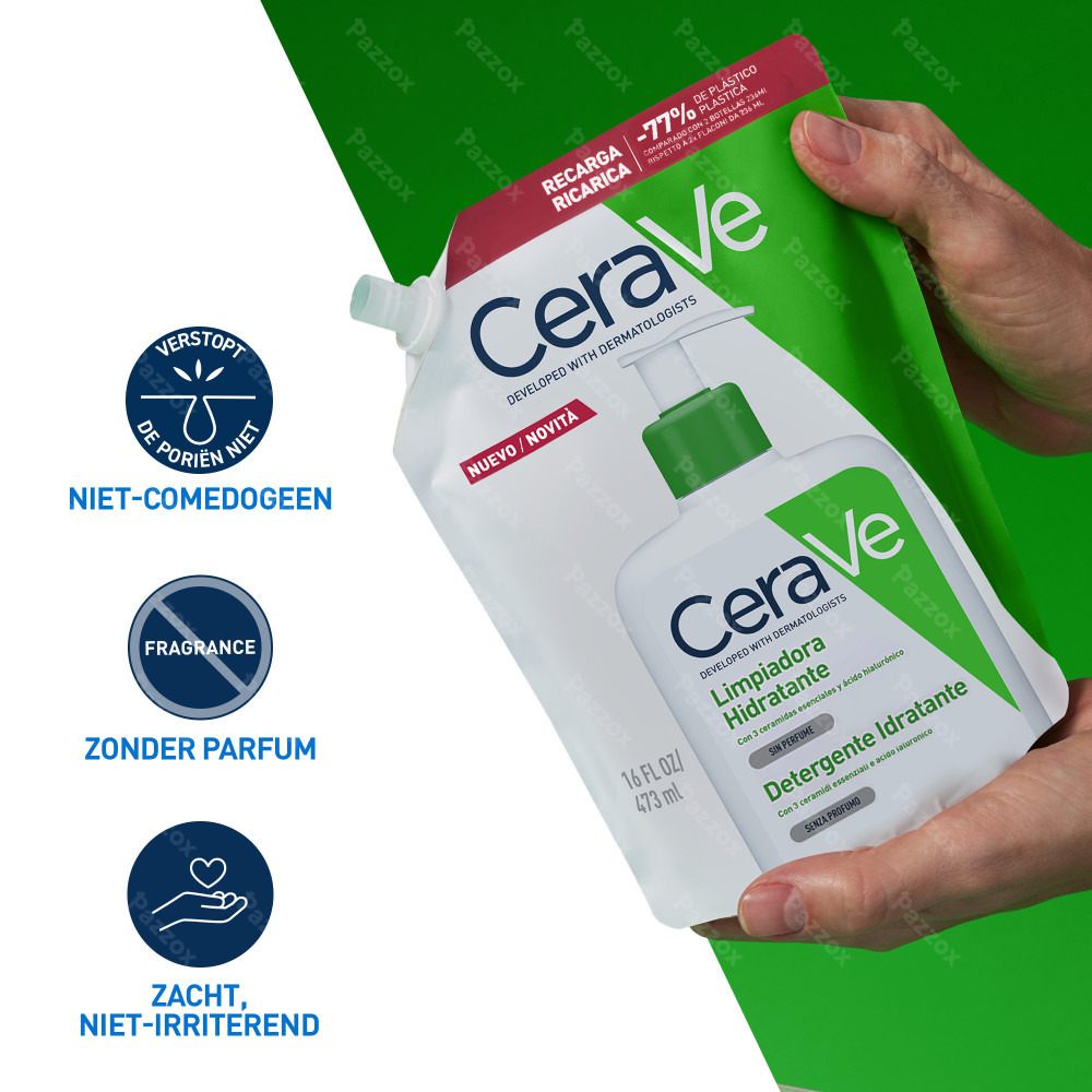CeraVe Hydraterende Reinigingscrème Navulling voor de Normale tot Droge Huid 473ml
