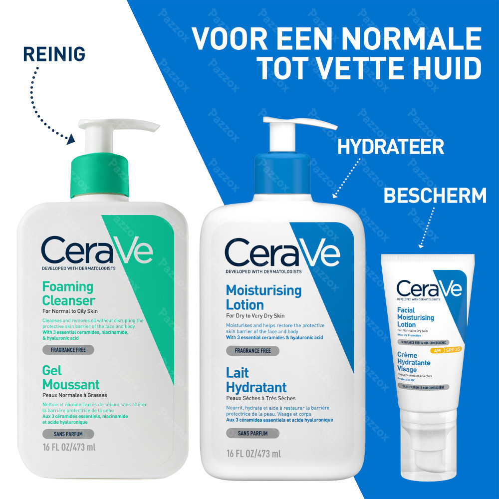 CeraVe Schuimende Reinigingsgel Navulling voor normale tot vette huid 473ml