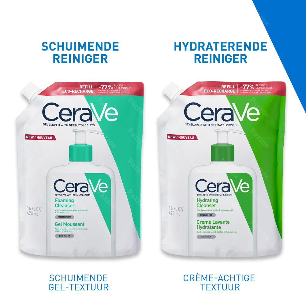 CeraVe Schuimende Reinigingsgel Navulling voor normale tot vette huid 473ml