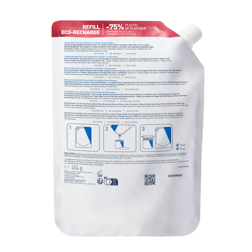 CeraVe Baume Hydratant Recharge Peaux Sèches à Très Sèches 454g